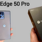 Motorola Edge 50Pro 5G Smartphone with box Showing